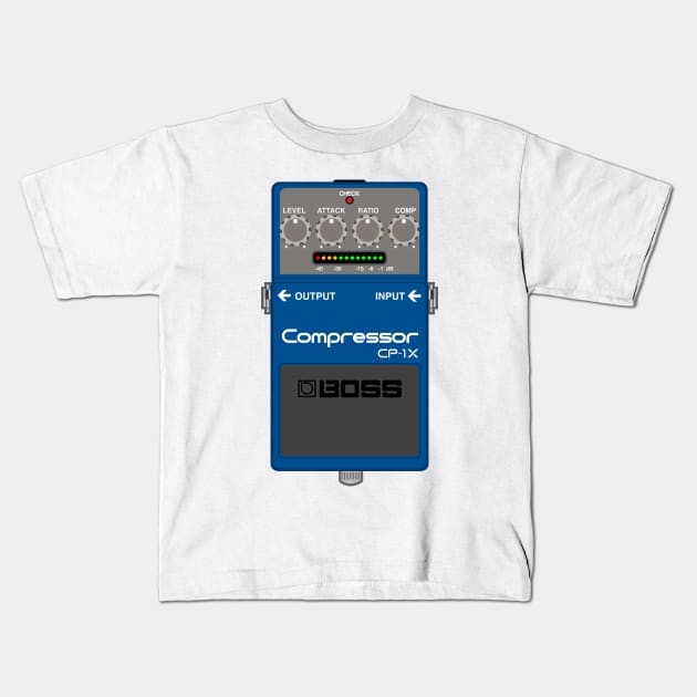 Boss CP-1X Compressor Guitar Effect Pedal Kids T-Shirt by conform